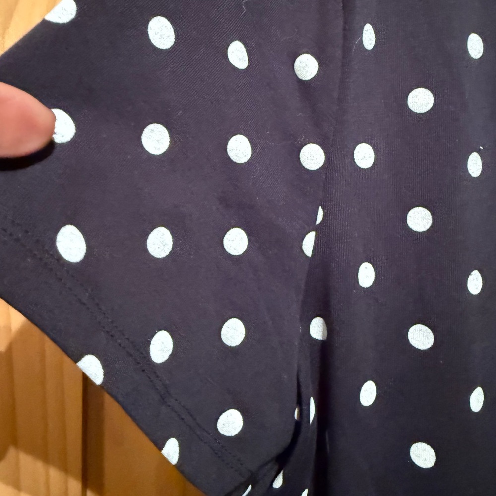 ⭐️Tommy Hilfiger Navy Blue Polka Dot Midi Dress - Picture 4 of 7